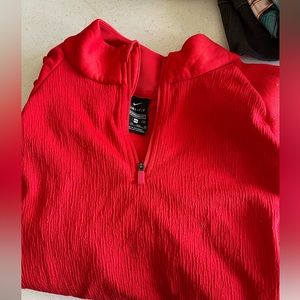 Women's Nike Dri-Fit Half-Zip Pullover, Size: XS, red